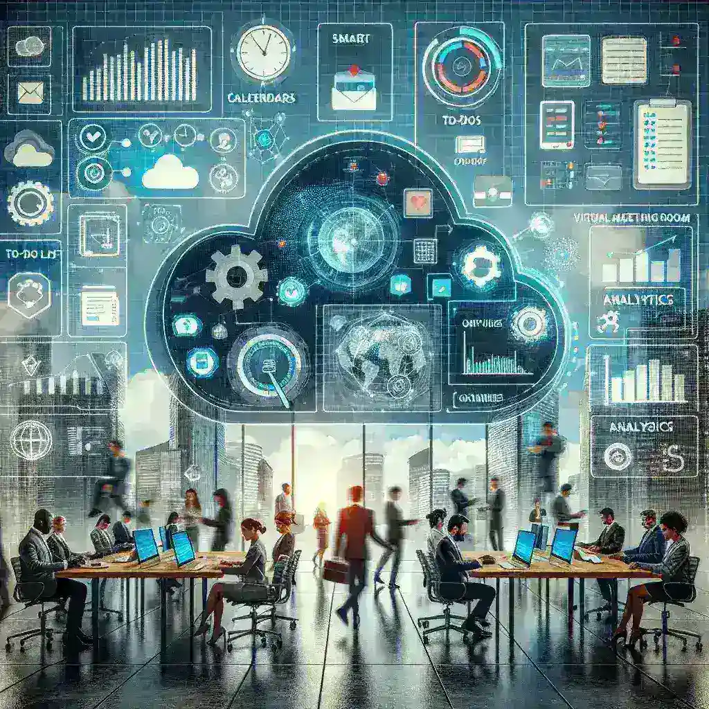 "Top Personal Productivity Apps for 2024 - A collage of popular productivity apps shown on mobile devices and laptops, enhancing daily workflows and task management."